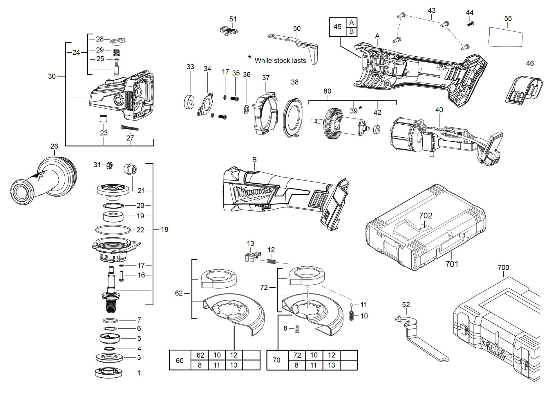 M18CAG 115X-0 - Winkelschleifer 