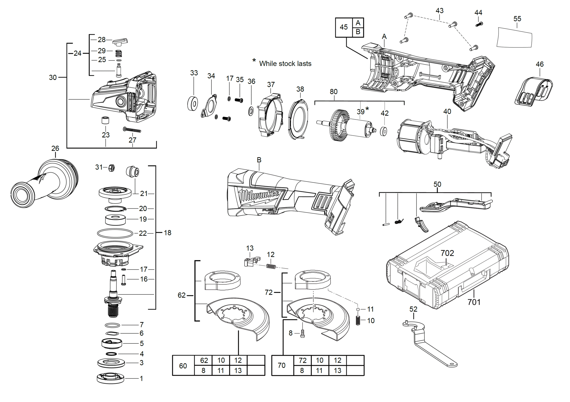 Milwaukee M18CAG125XPD-0X - Winkelschleifer 