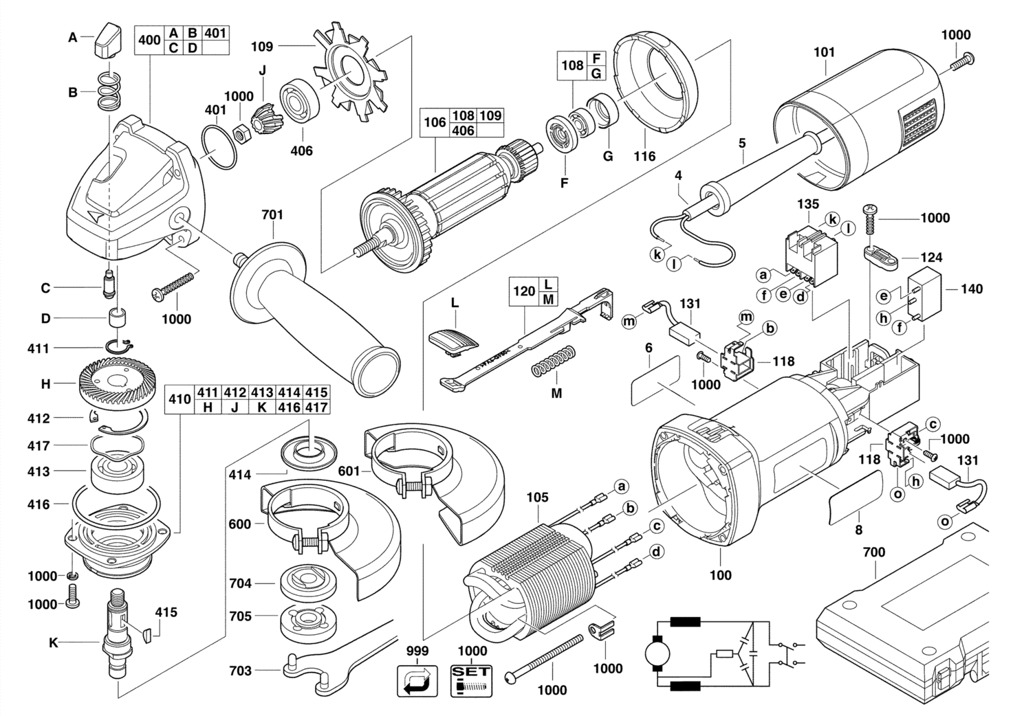 AEG, Milwaukee, Ryobi (TTI) WS21-230DMSWS6-115 - Winkelschleifer 