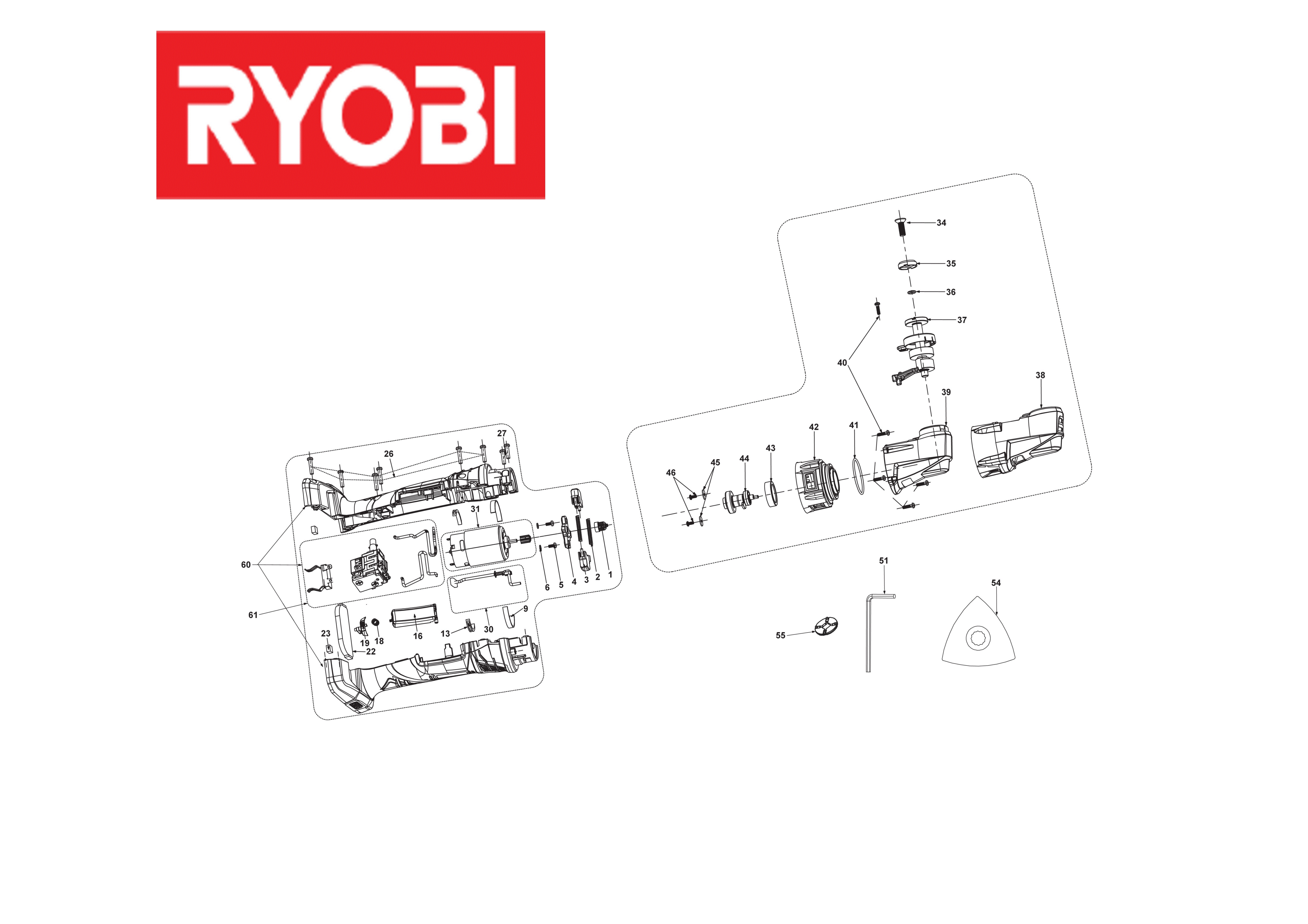 Ryobi RMT1801M - MultiTools  XX96