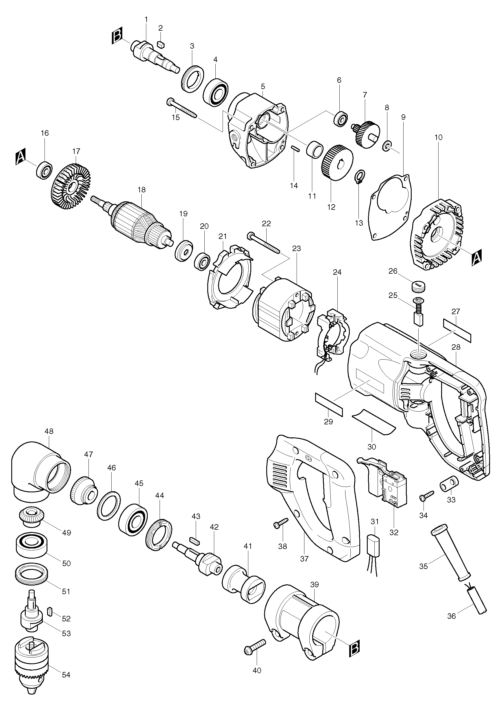 DA4000LR Winkelbohrmaschine