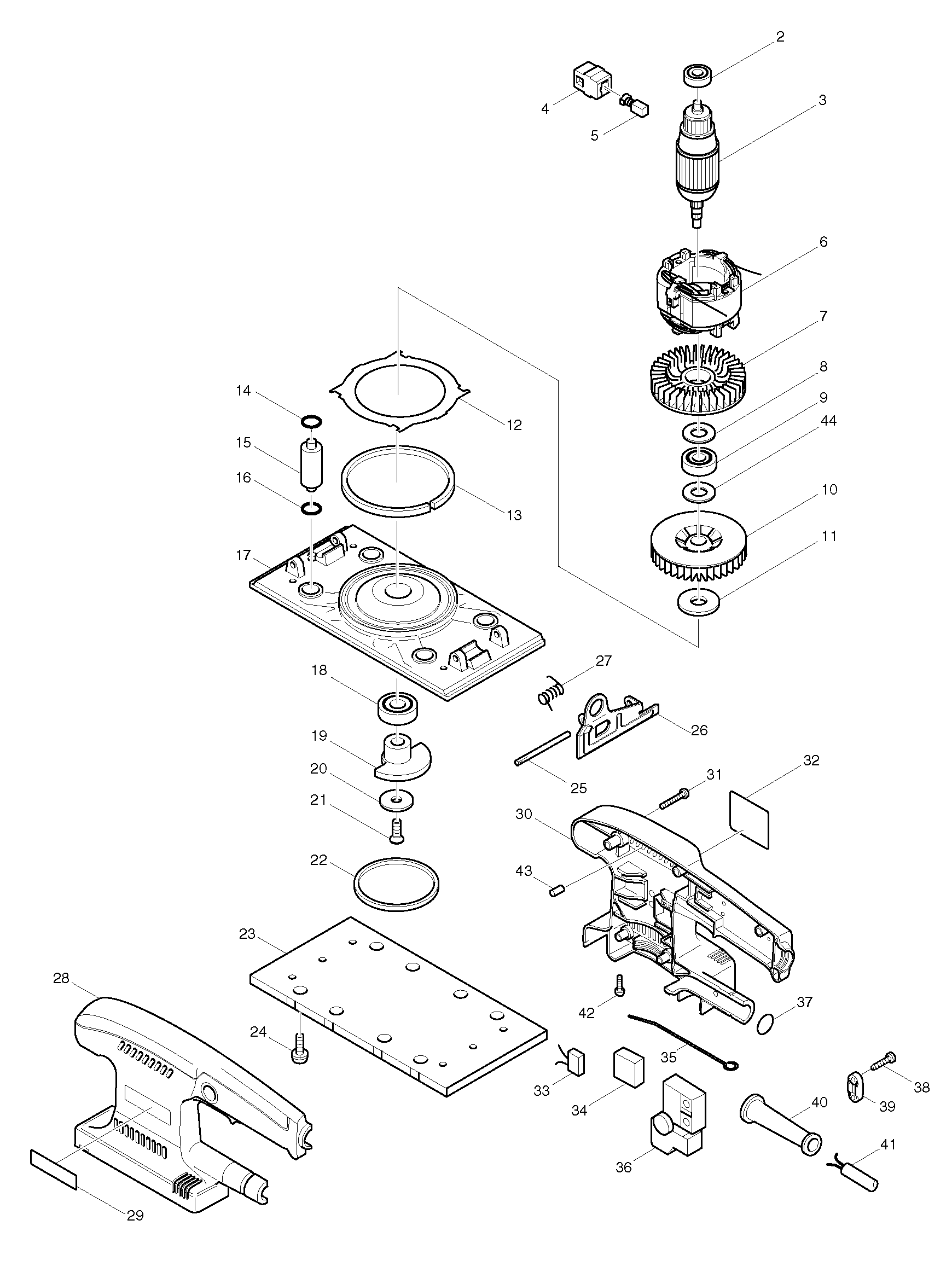 BO3700 Schwingschleifer