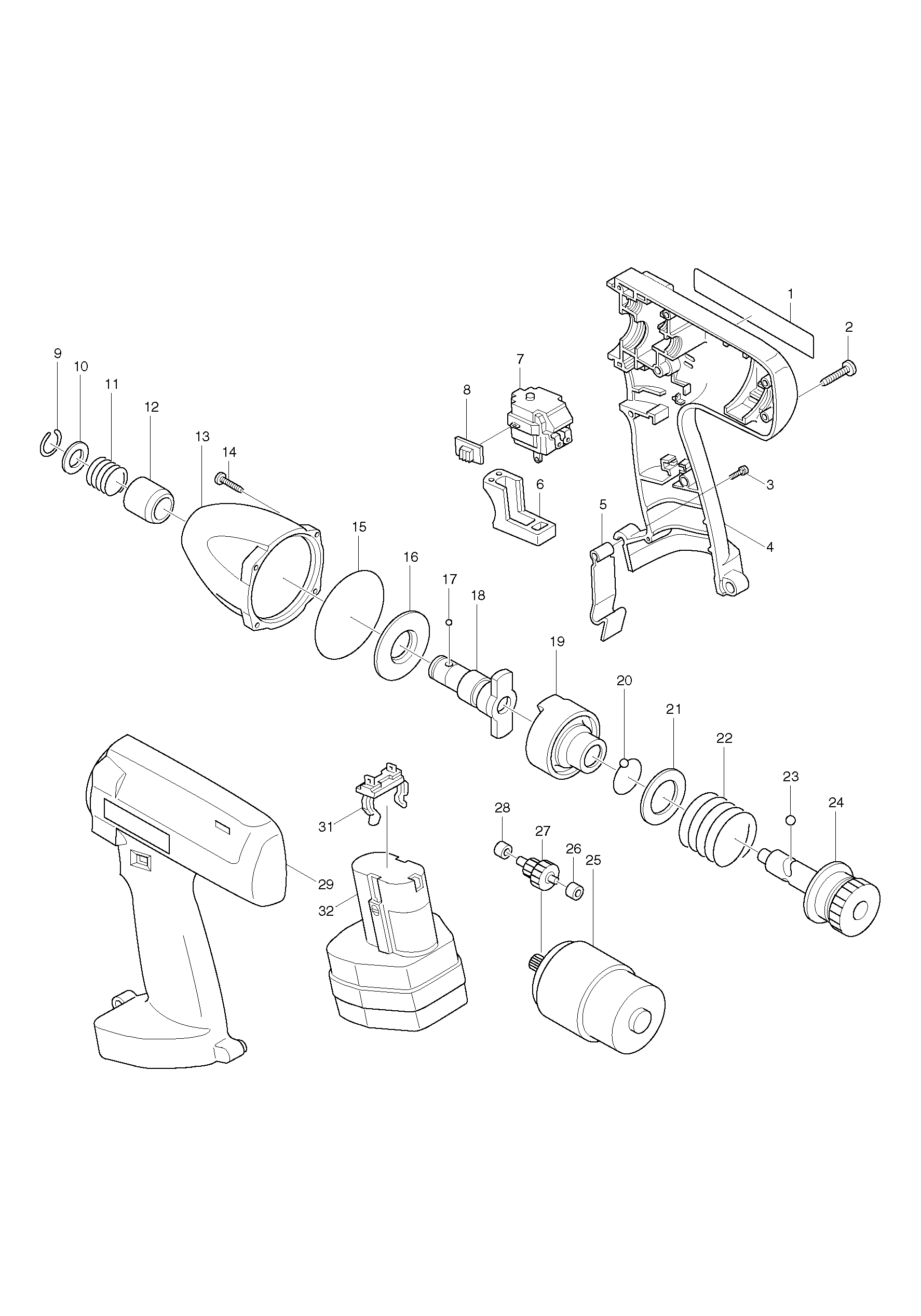 Makita 6911D 12 V - Akkugerät