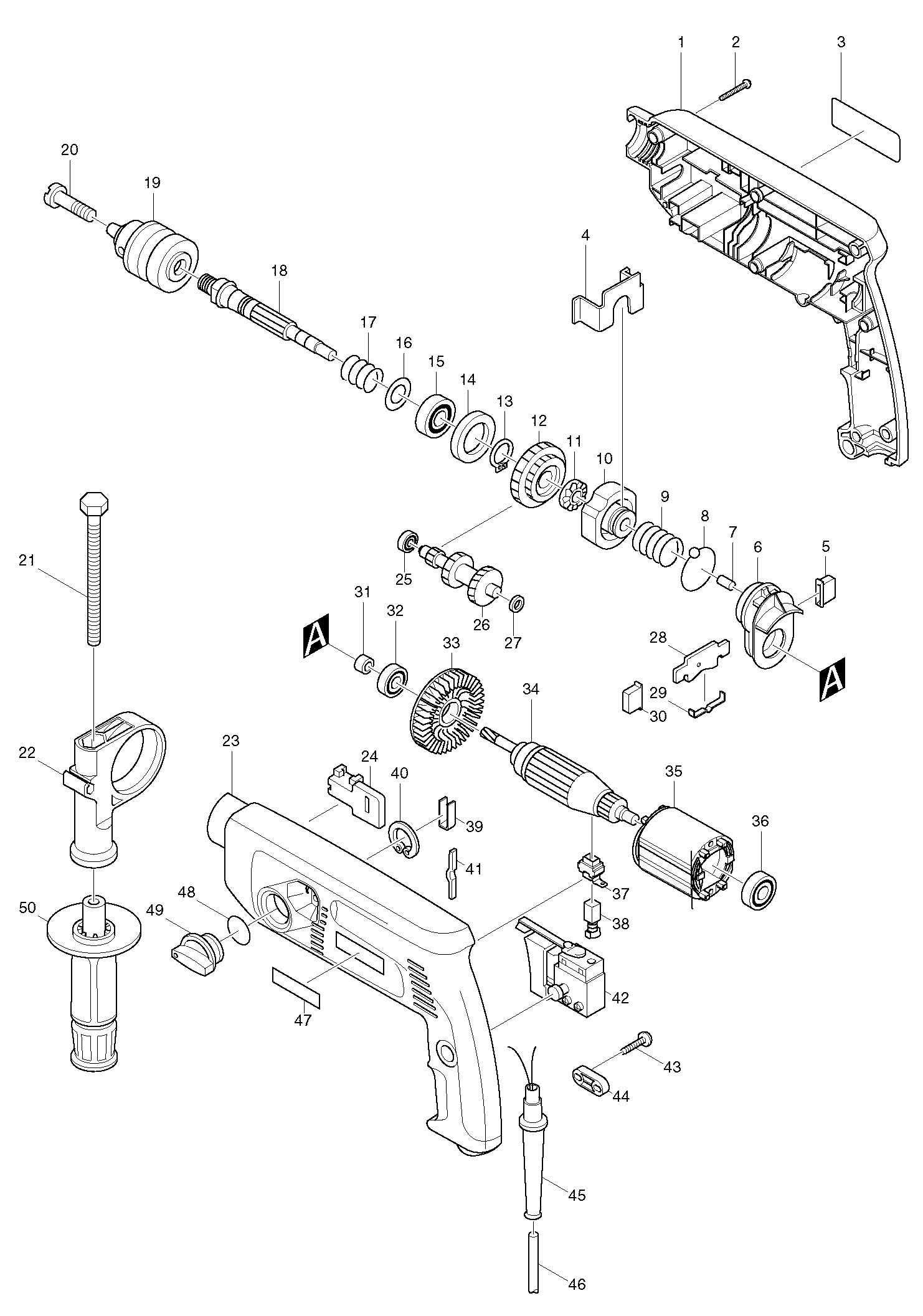 HP2040 Schlagbohrmaschine