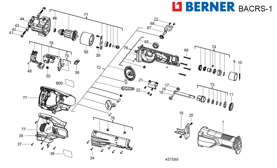 Berner, BTI BACRS-1 18V-0 - - 4000457597