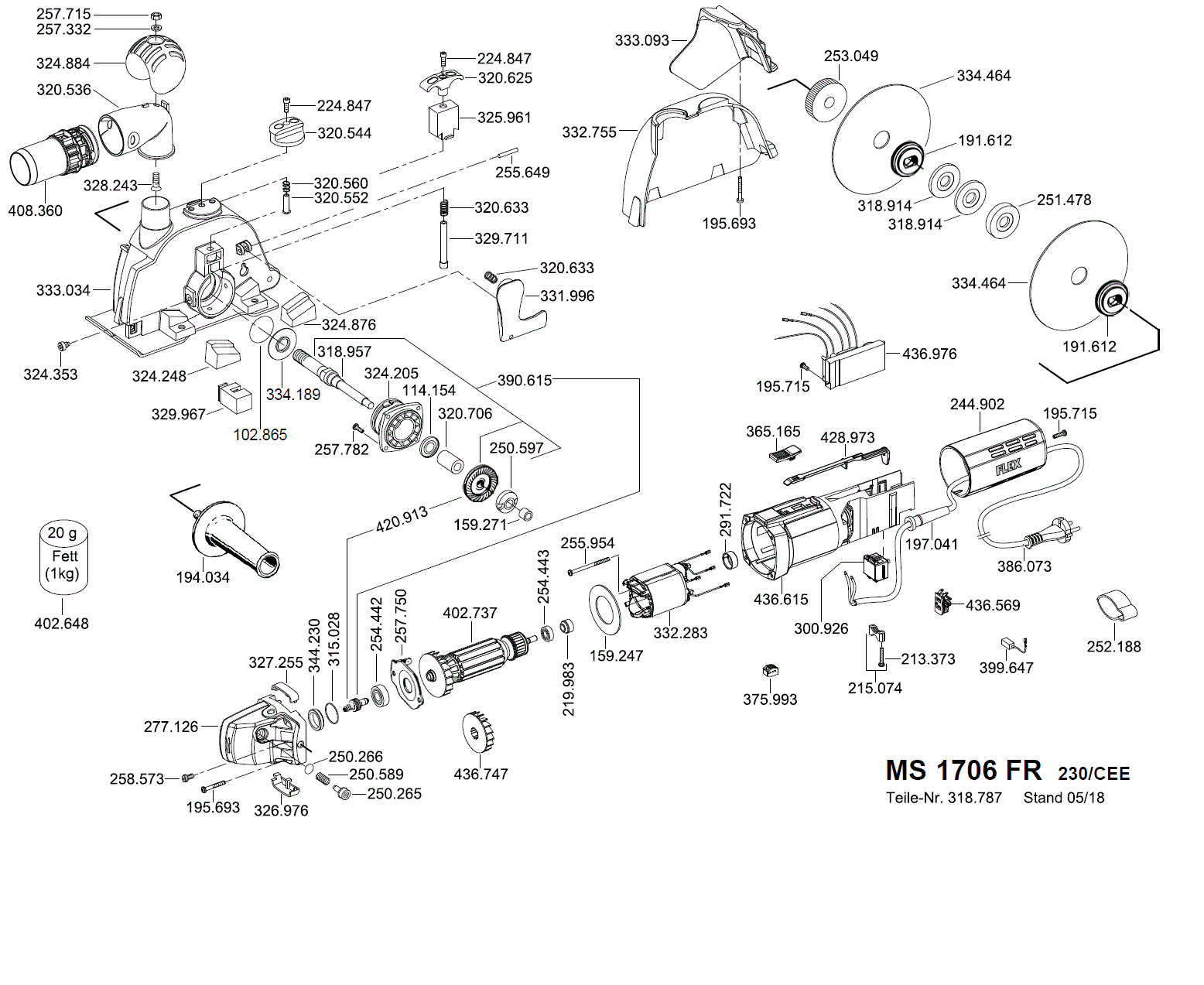 MS 1706 FR-Set 230CEE ab 01.03.2018