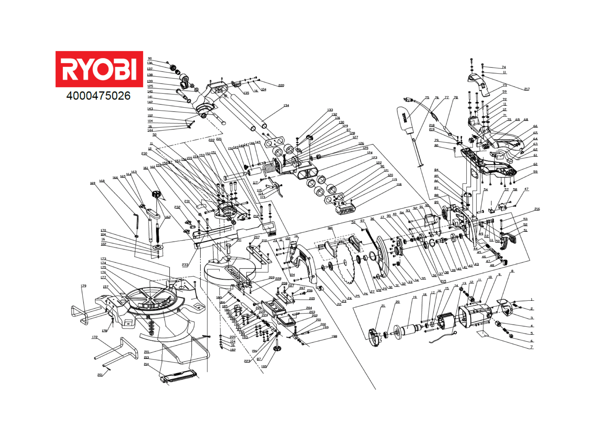Ryobi EMS216 - Sägen  XX96