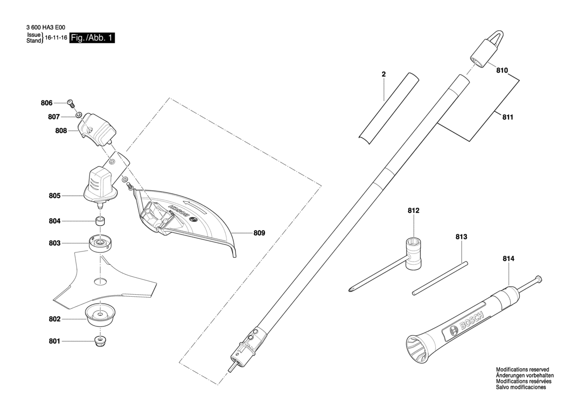 Bosch AMW 10 FS Freischneider-Vorsatz