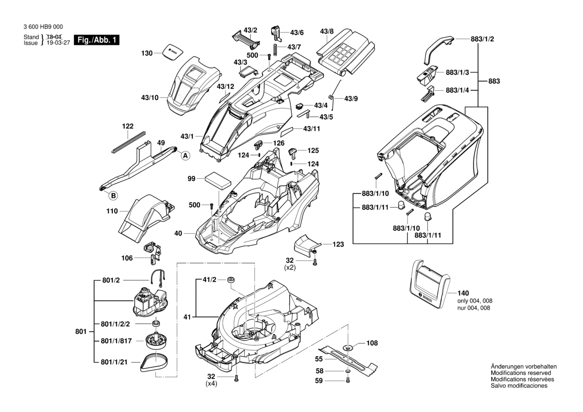 Bosch UniversalRotak 550 Rasenmäher