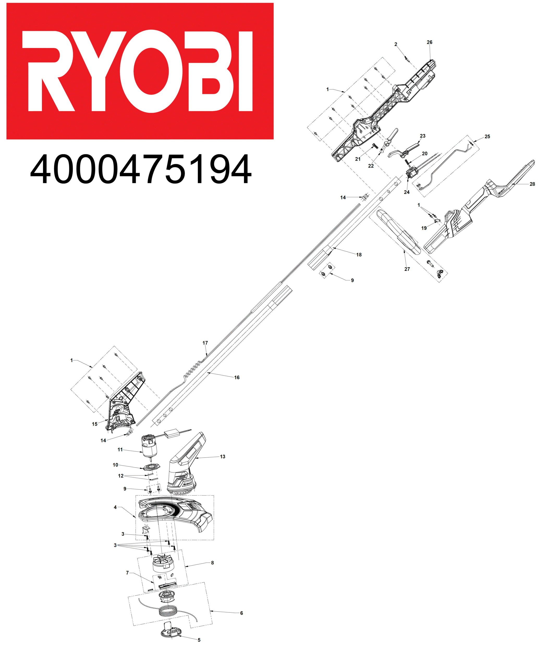 Ryobi RY36LT33A-120 - Rasentrimmer  XX96
