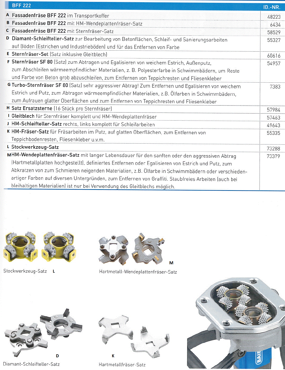 BAIER Turbo-Sternfräser-Satz SF80 für BFF 222 Online Shop BAIER Turbo-Sternfräser-Satz SF80 für BFF 222 Online Shop