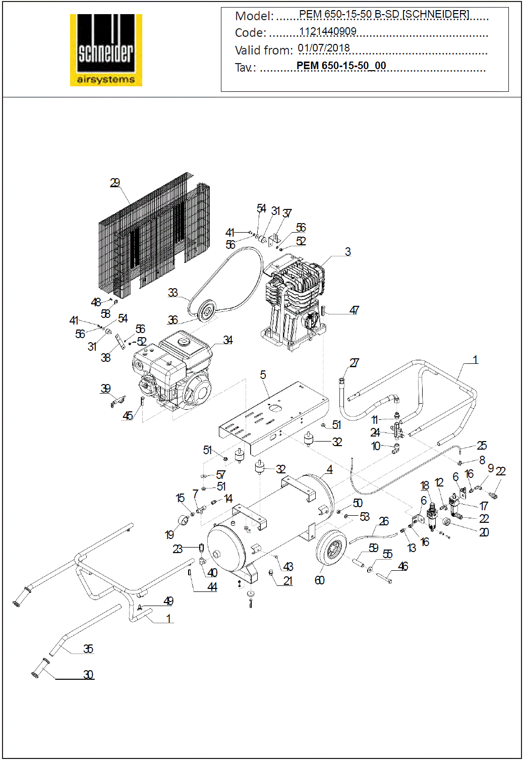 PEM 650-15-50 B-SD - Kompressor - 1121440909