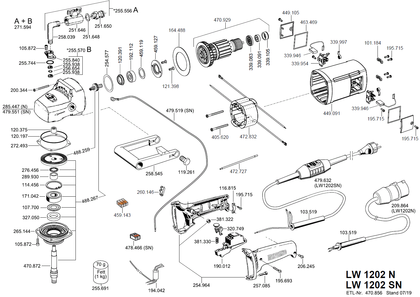 LW 1202N - Nasschleifmaschine