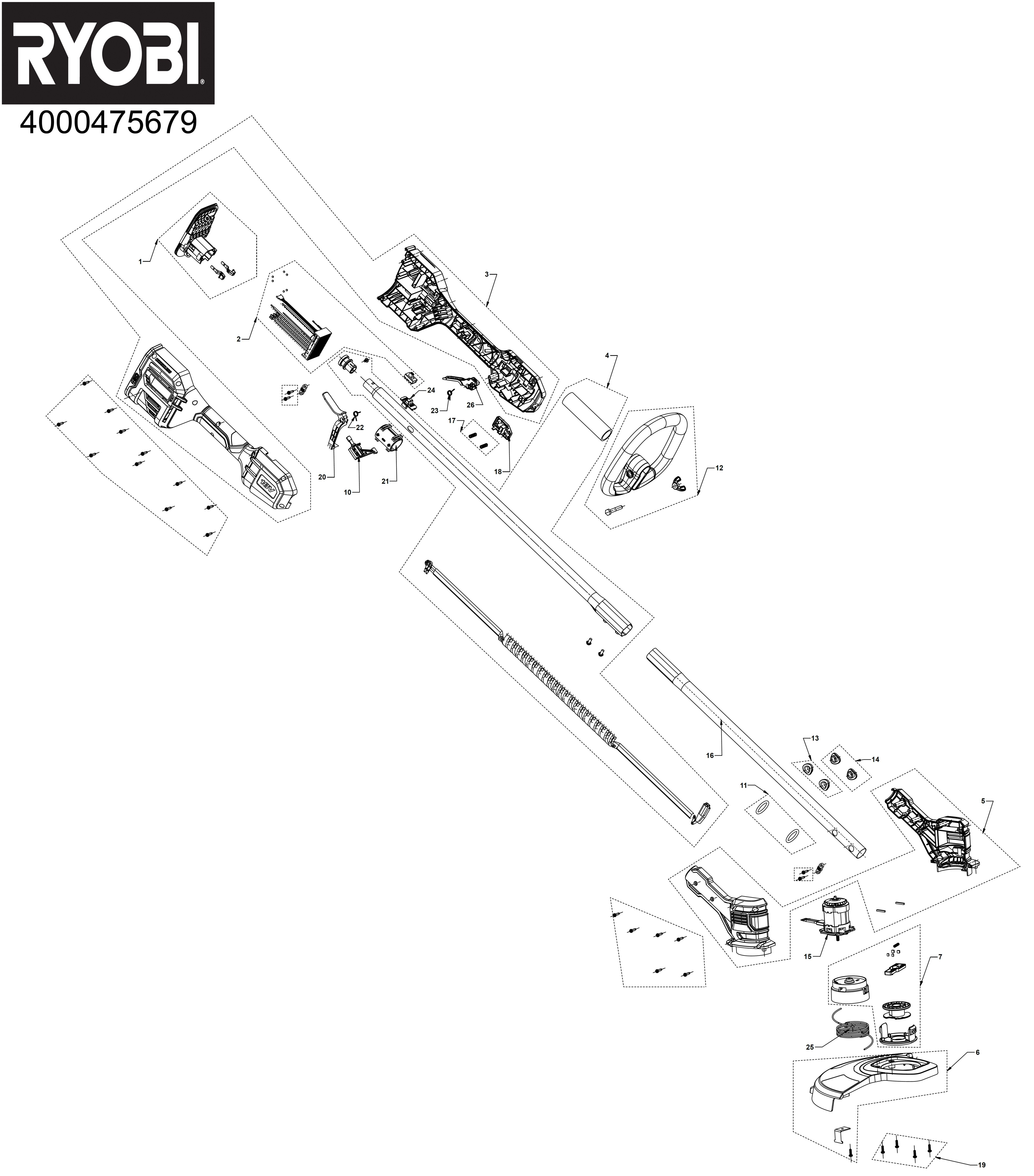 Ryobi RY18LTX33A-125 - Rasentrimmer  XX96