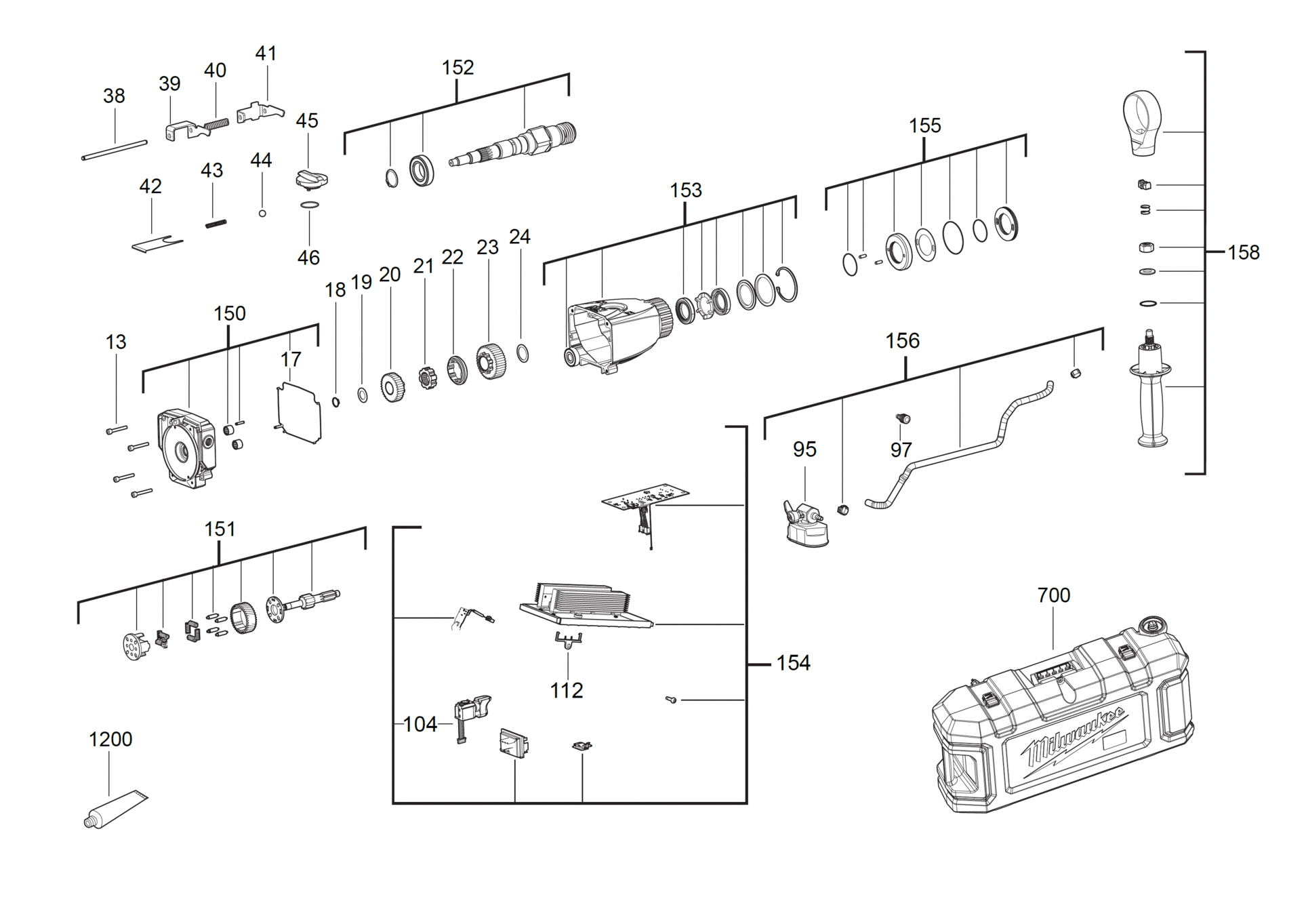 Milwaukee MXFDCD150-0C - RotaryDrillsandDrivers 400047460