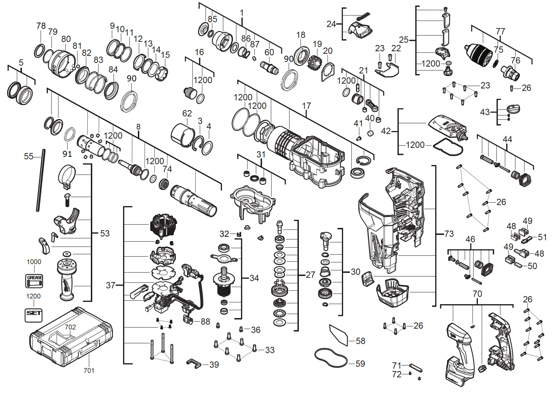 Milwaukee M18ONEFHPX-0 - PneumaticHammers 