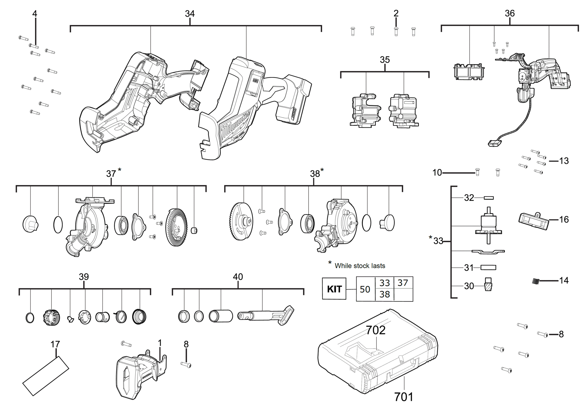 Milwaukee M18FHZ-502X - Sägen 