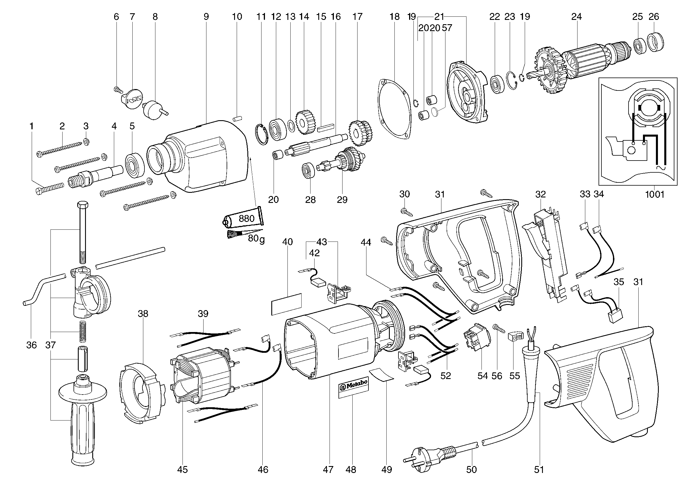 BDE 1100 Bohrmaschine 