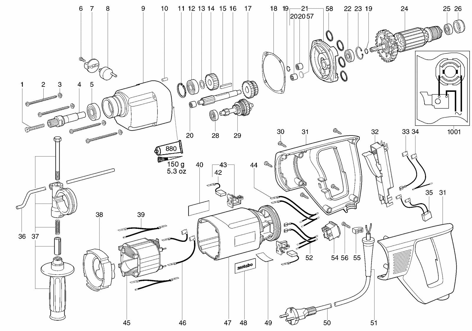 BDE 1100 Bohrmaschine 