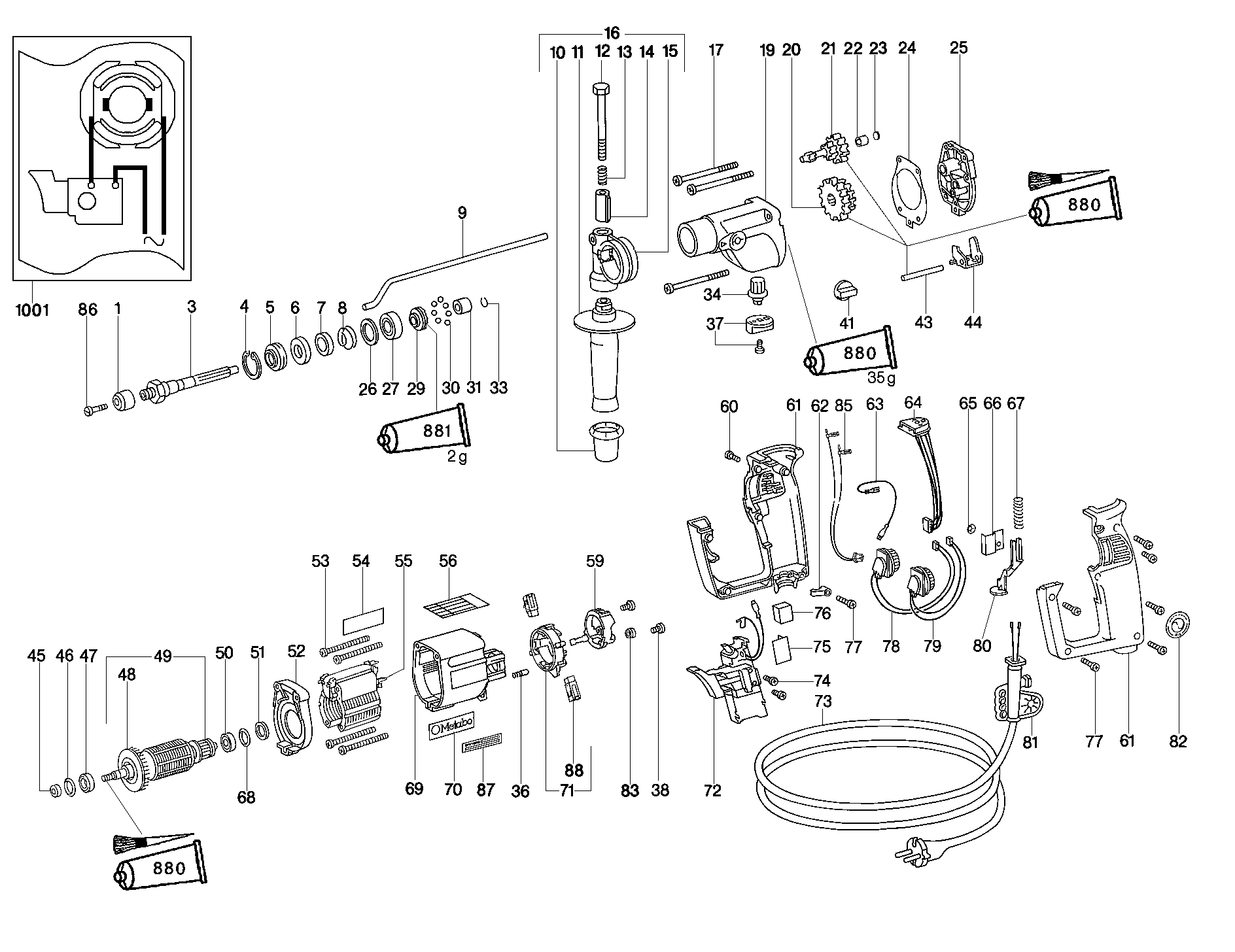 Metabo SB E 9002 S RL SIGNAL Schlagbohrm. 