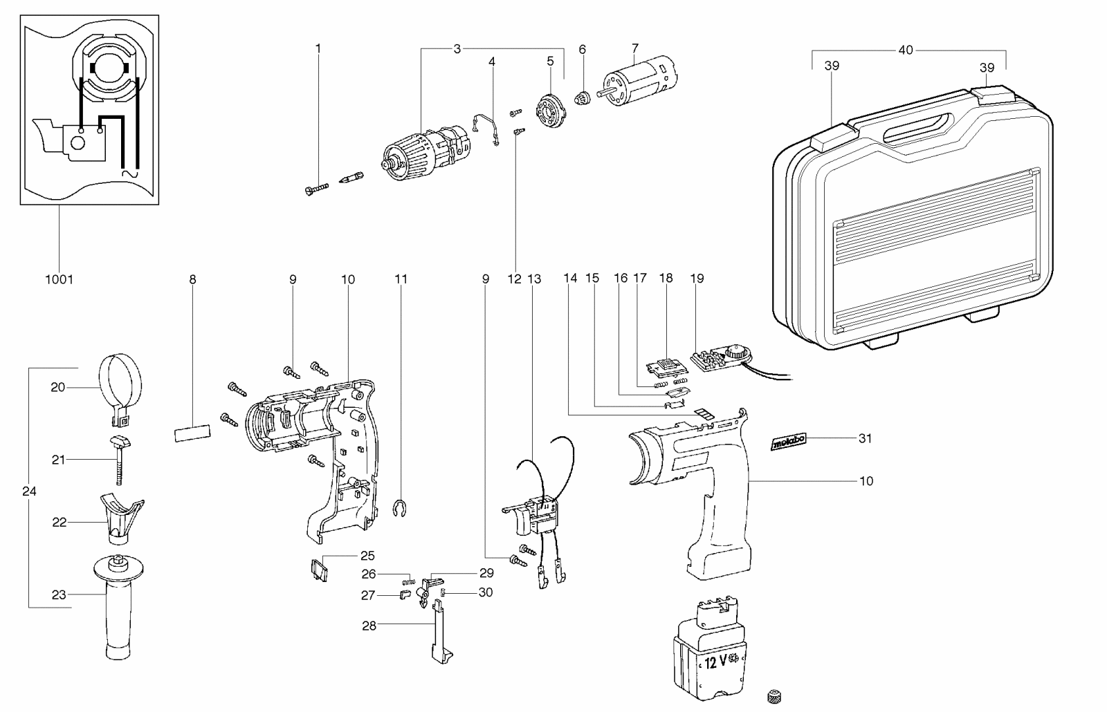 Metabo BE AT 1122 RL IMP. Akku-Gerät 