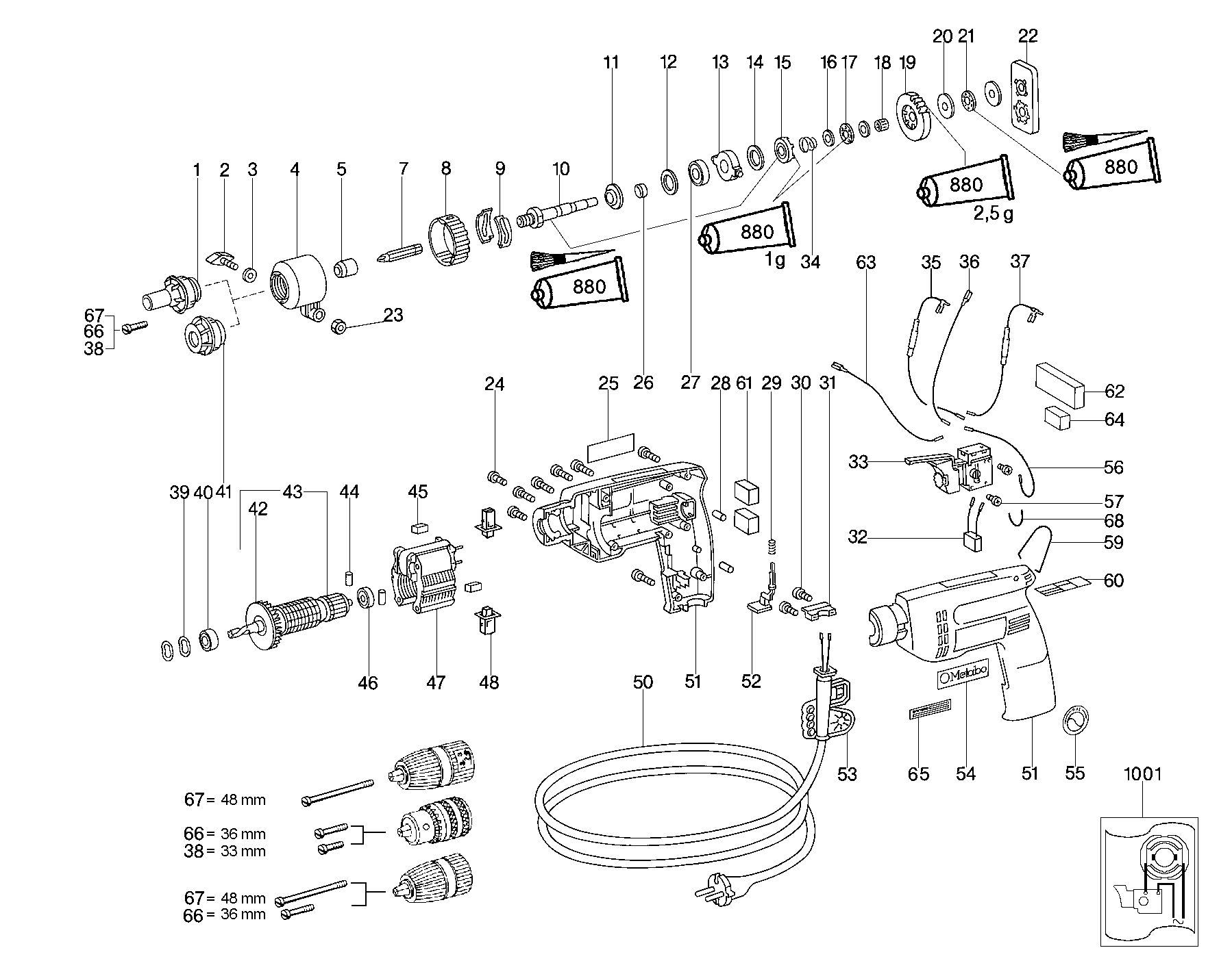 Metabo - 343253220-M02 Entstoerkondensator
