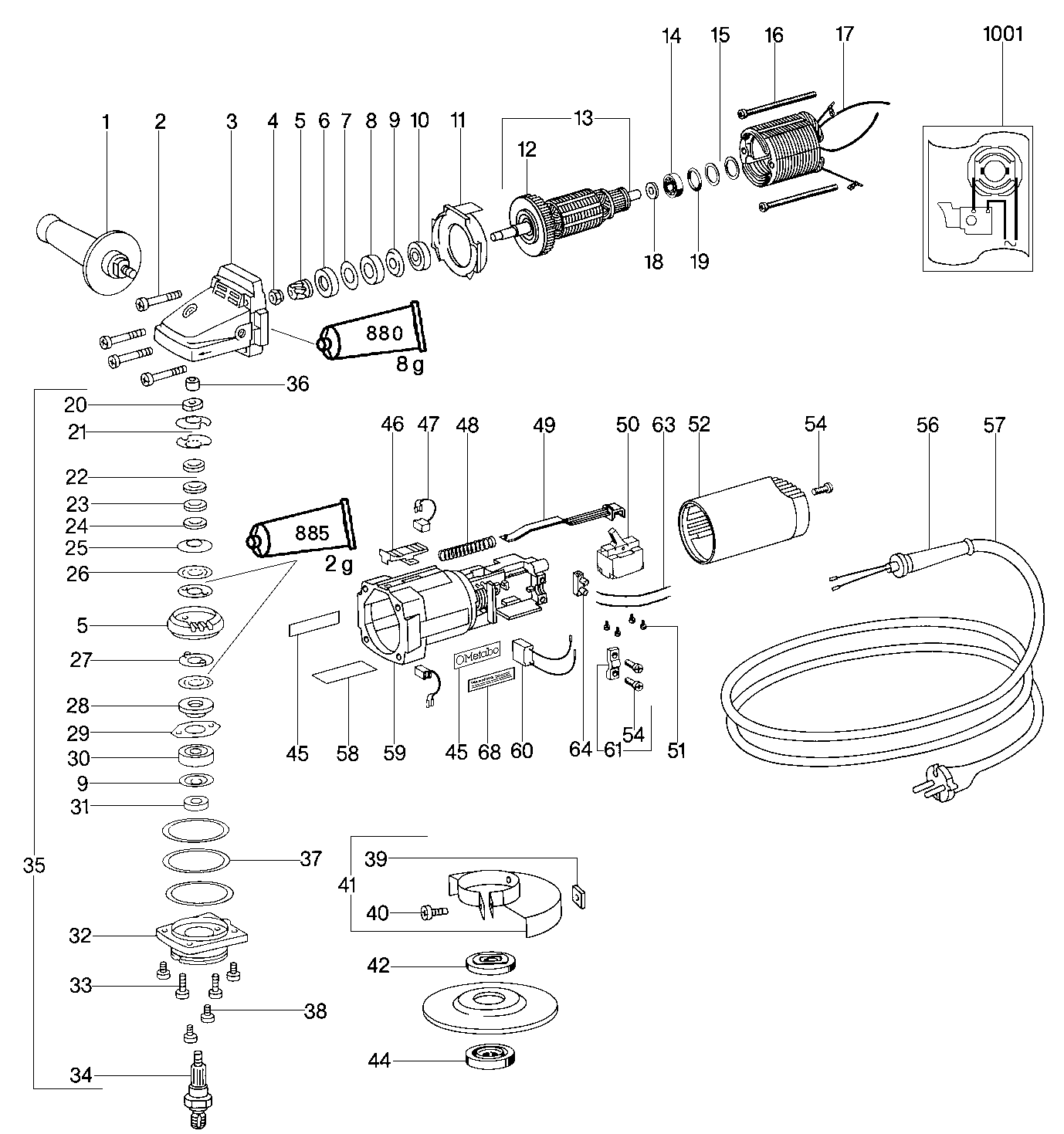 Metabo EW 7126 S-QUICK Winkelschleifer 