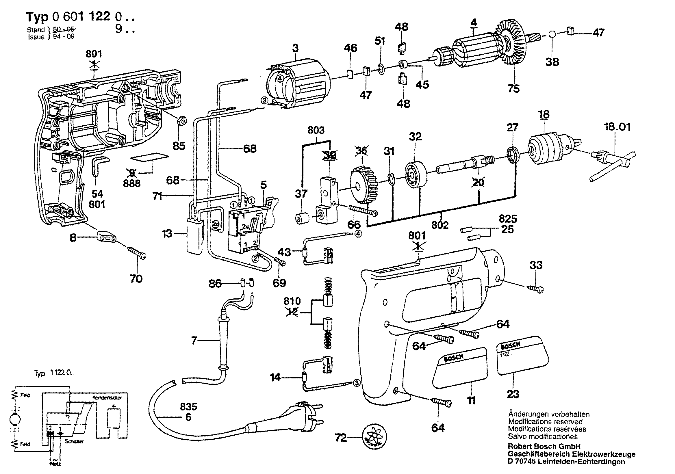 Bosch Bohrmaschine o.Bez.