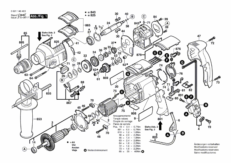 Schlagbohrmaschine GSB22-2RE
