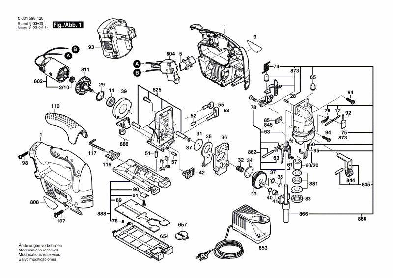Bosch Akku-Stichsäge GST14.4V