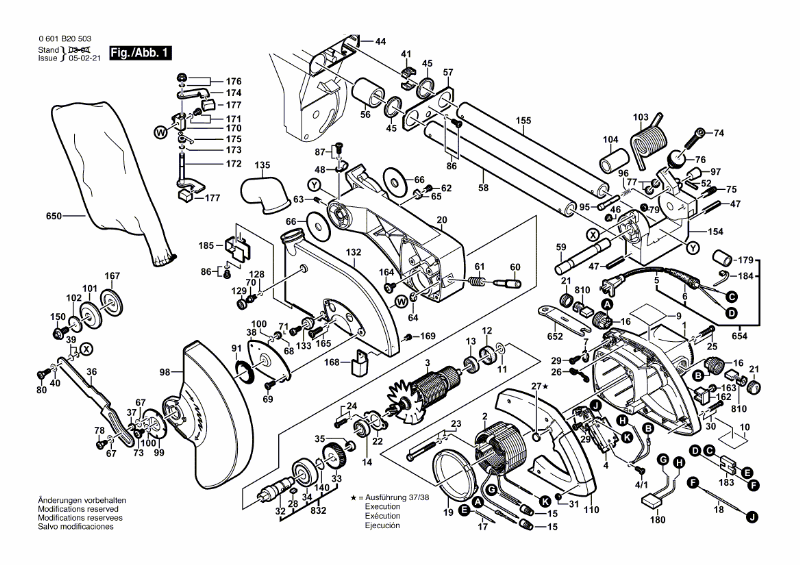 Spazzole Di Carbone Per Sega Bosch GCM 10 S - Foto 6