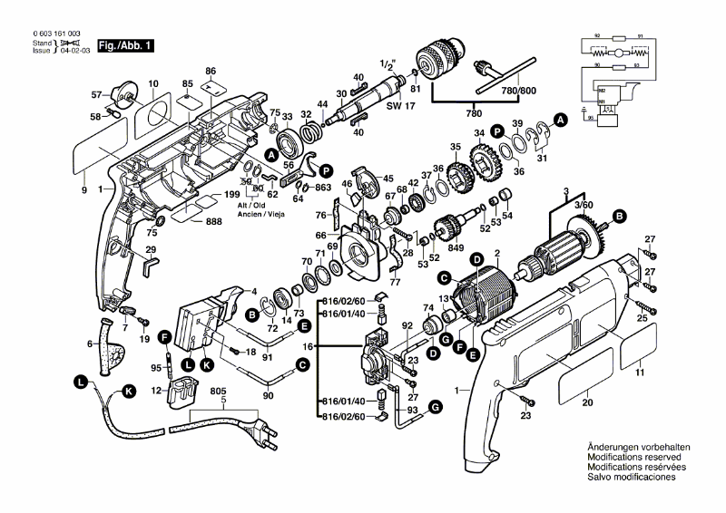 Schlagbohrmaschine CSB650-2