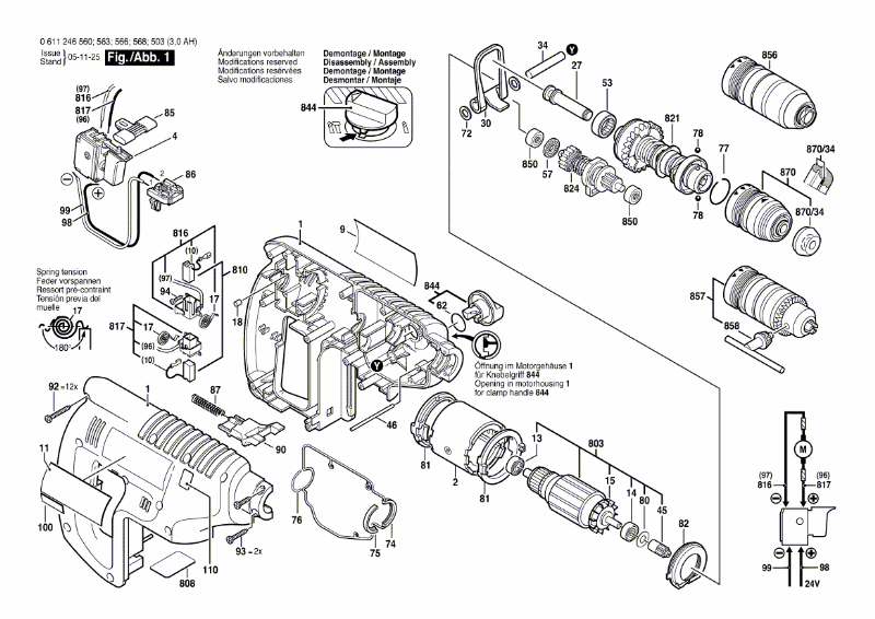 Bosch Akku-Bohrhammer GBH24VFR