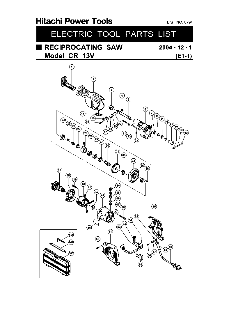 CR13V - Reciprosäge