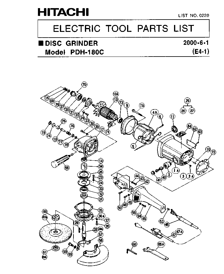 Hikoki (Hitachi) PDH180C - Winkelschleifer