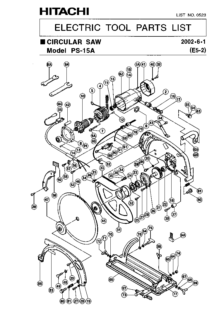Hikoki (Hitachi) PS15A - Kreissäge