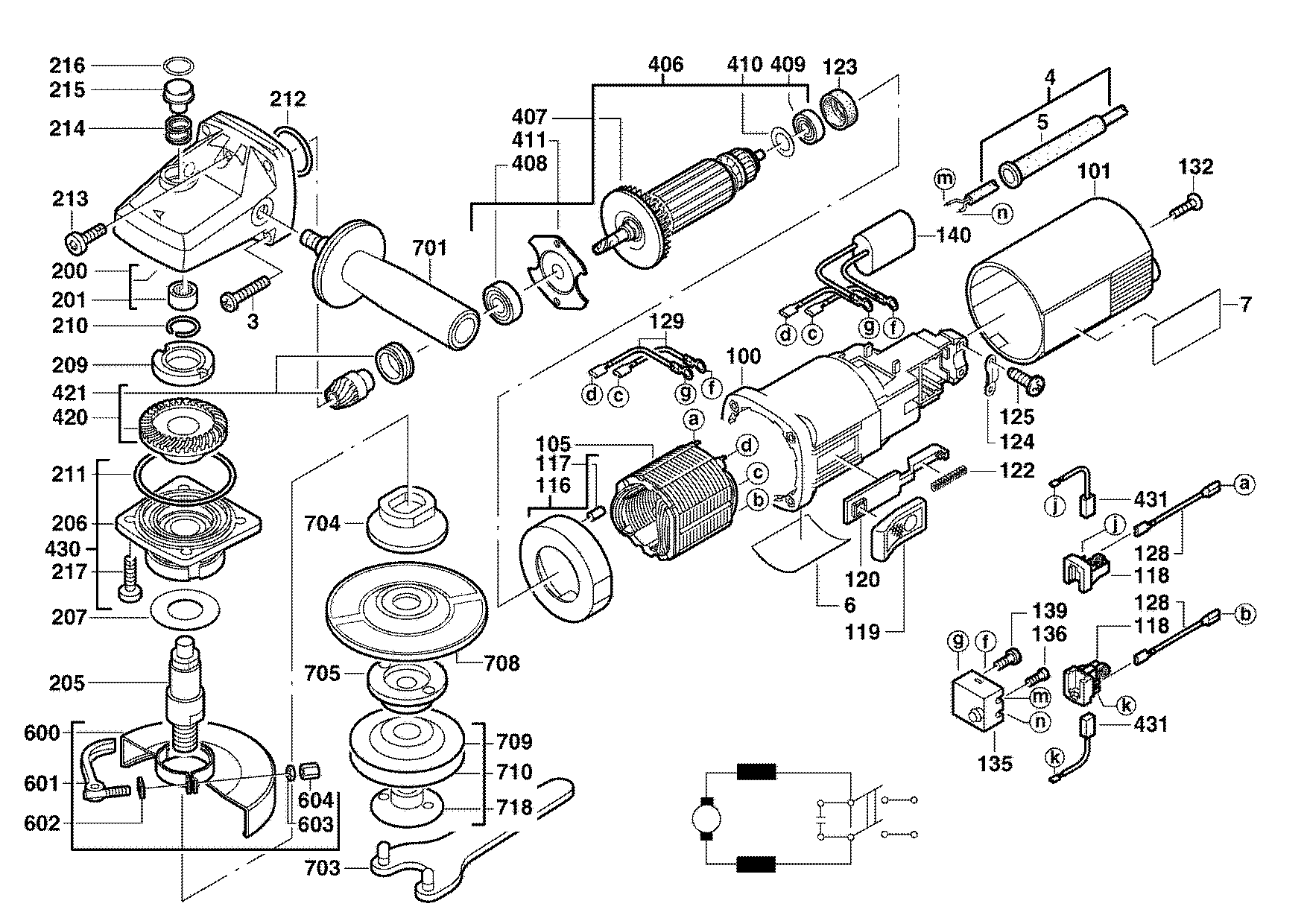 Milwaukee WS710125 Winkelschleifer 