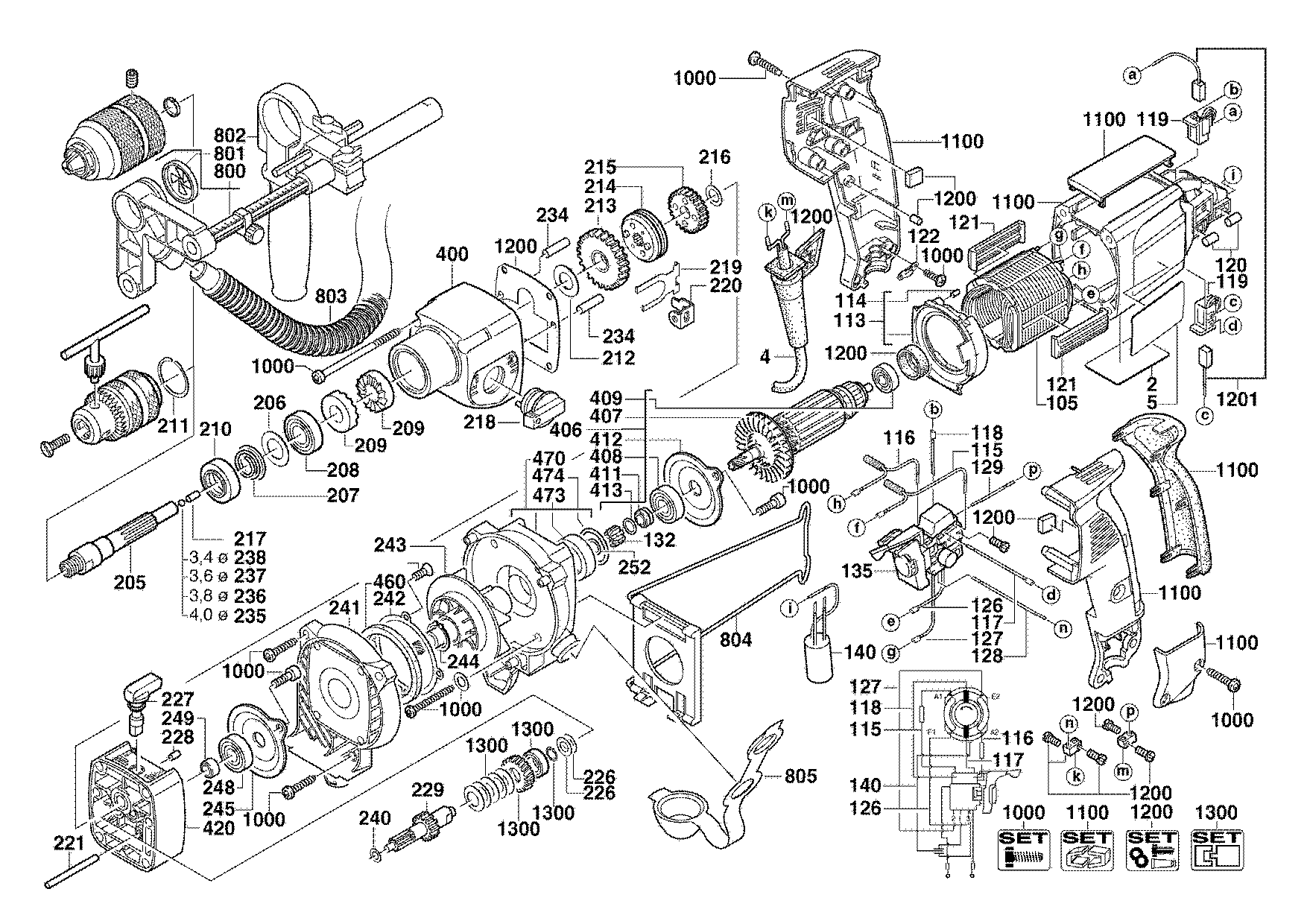 SB2E20RA Schlagbohrmaschine 