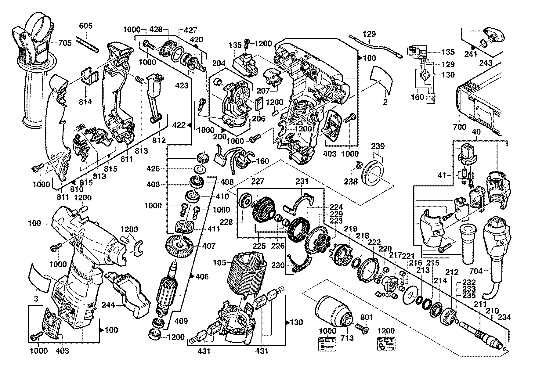 Milwaukee T-TEC201 Schlagbohrmaschine 