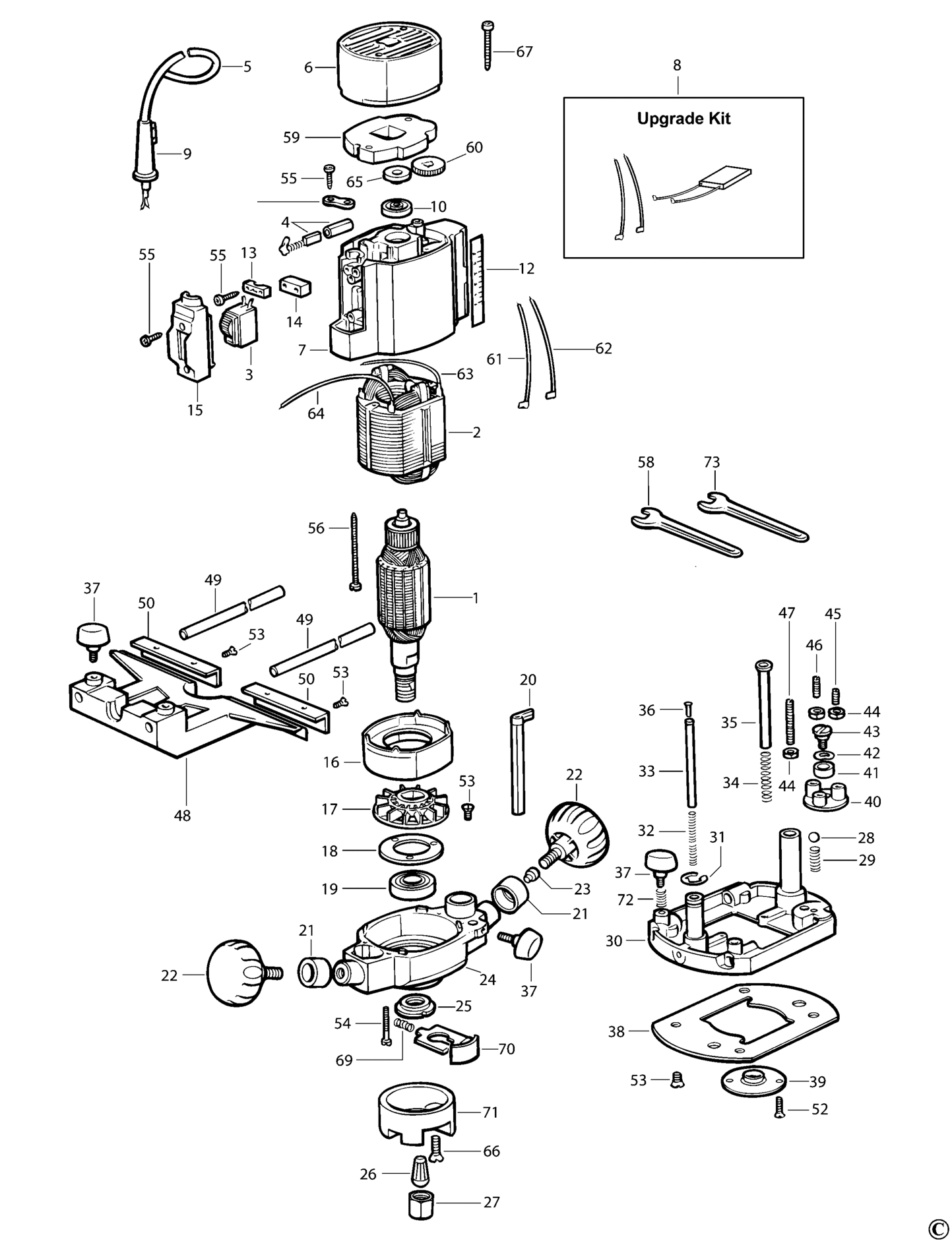 Würth OF750E-DE TYPE 2 FRÄSMASCHINE