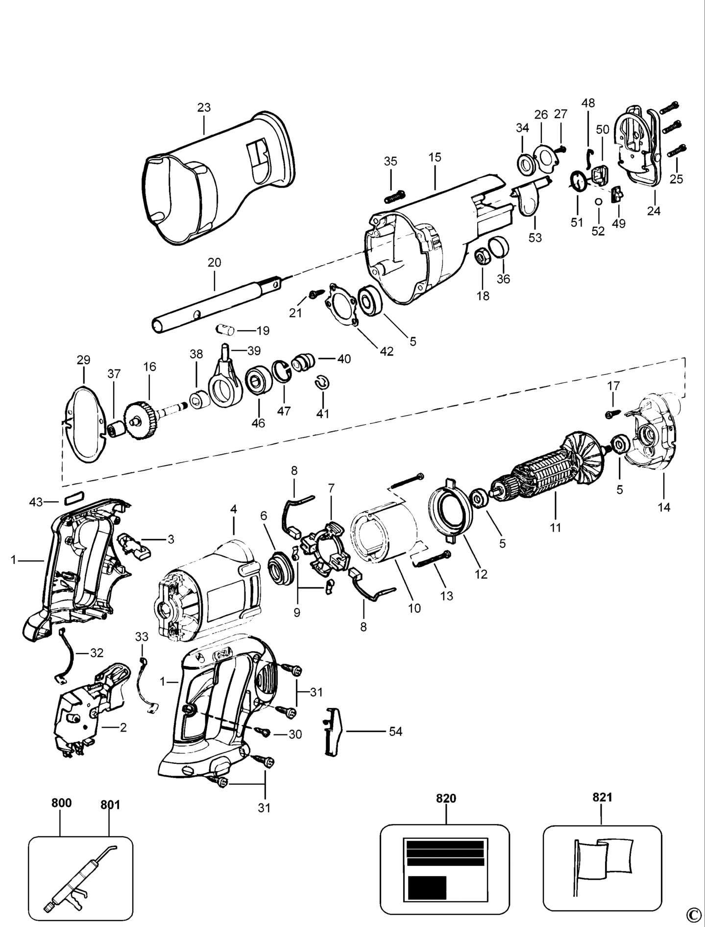 SBS18EC-QW TYPE 1 CORDLESS RECIPROCATING SAW