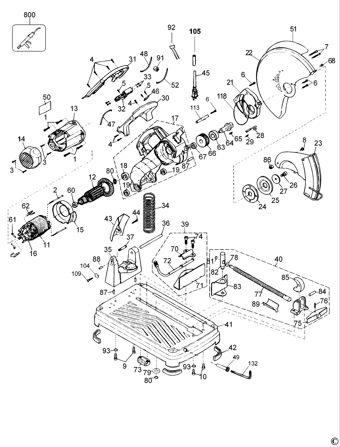 DW871-QS TYPE 1 SCHROTSÄGE
