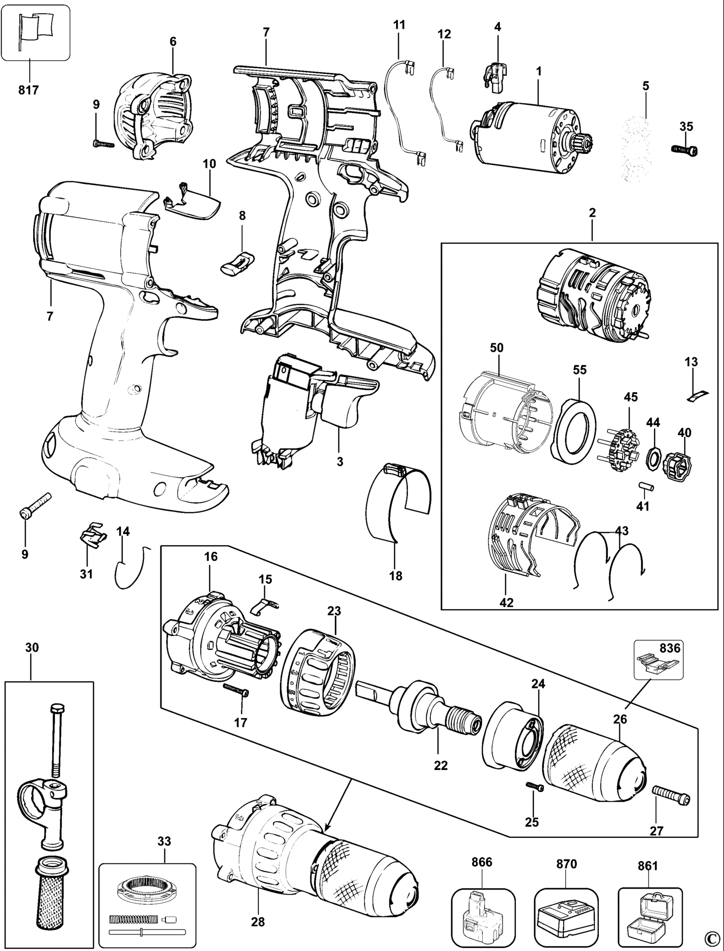 DeWalt DC930K-QW TYPE 10 AKKU-BOHRMASCHINE