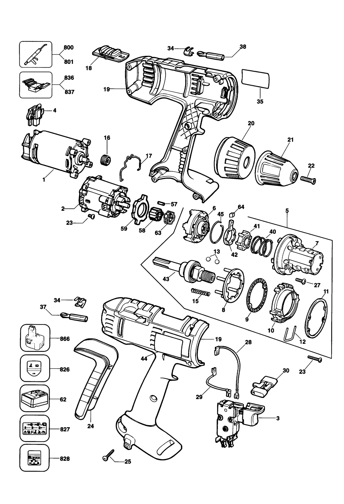 DeWalt DW997K-DE TYPE 3 AKKU-BOHRMASCHINE