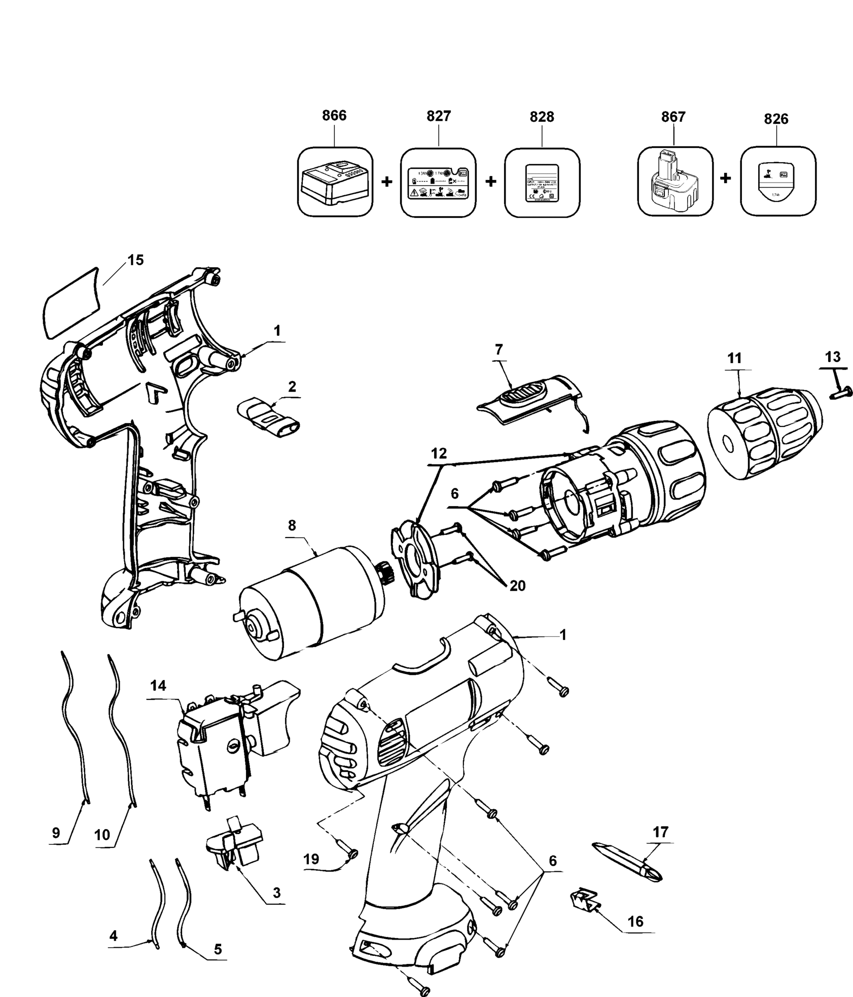 DeWalt DW926K-QW TYPE 1 AKKU-BOHRMASCHINE