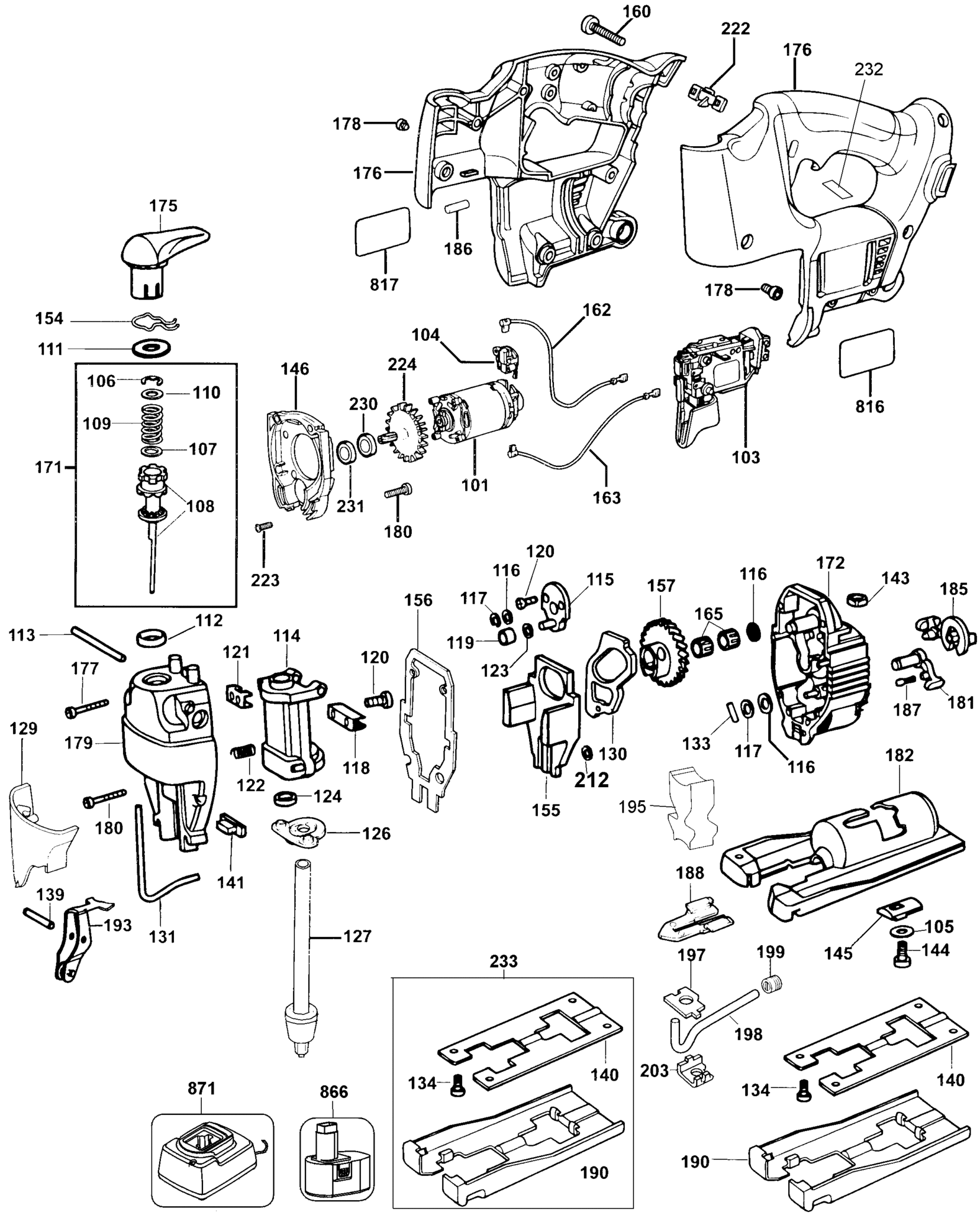 DeWalt DW933KH-QW TYPE 1 18V CDLS JIGSAW
