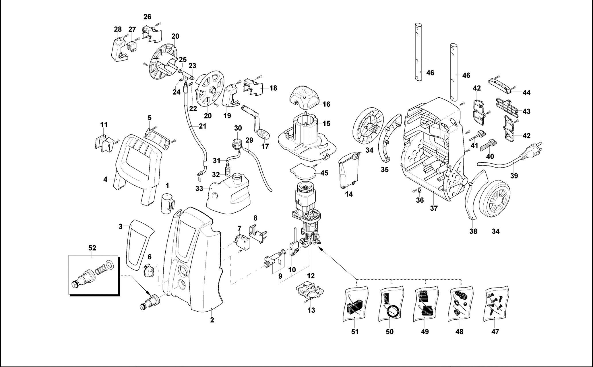 Black&Decker PW1900WR-QS TYPE 1 HOCHDRUCKREINIGER XX96