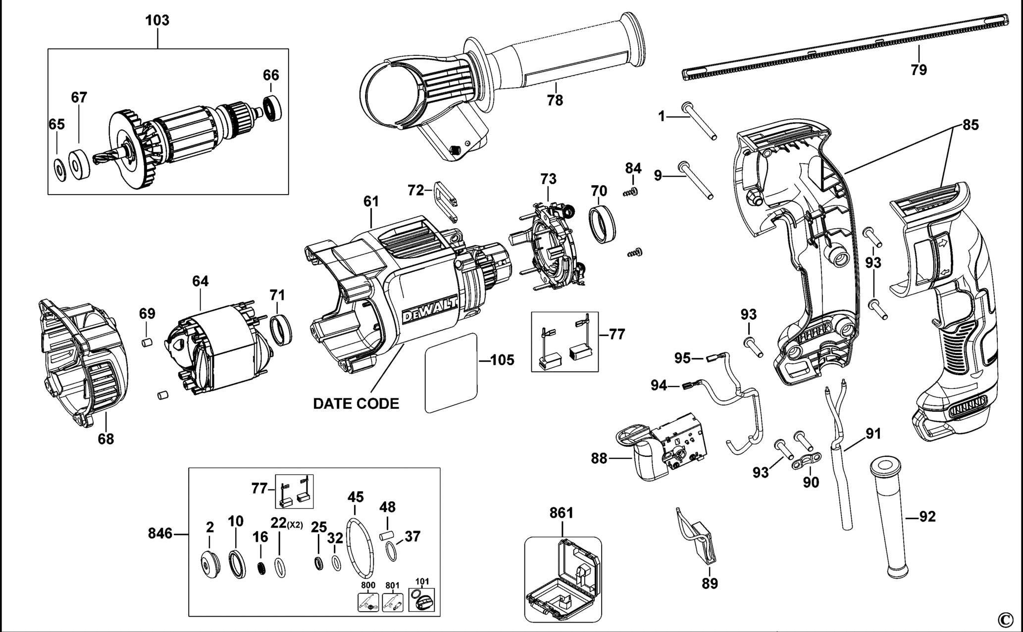 D25134-QS TYPE 1 DREHHAMMER