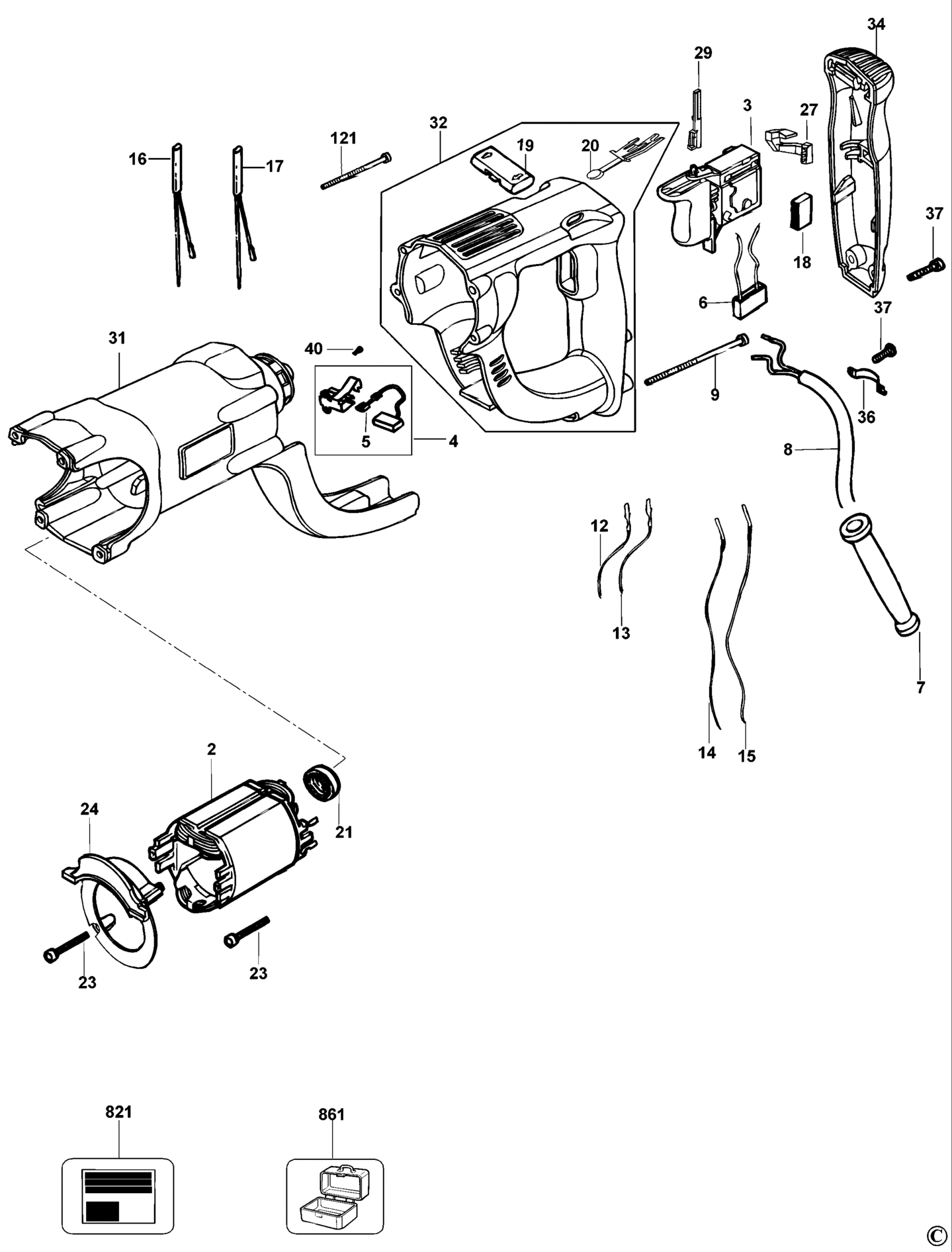 DeWalt D25203K-QS TYPE 2 HAMMER