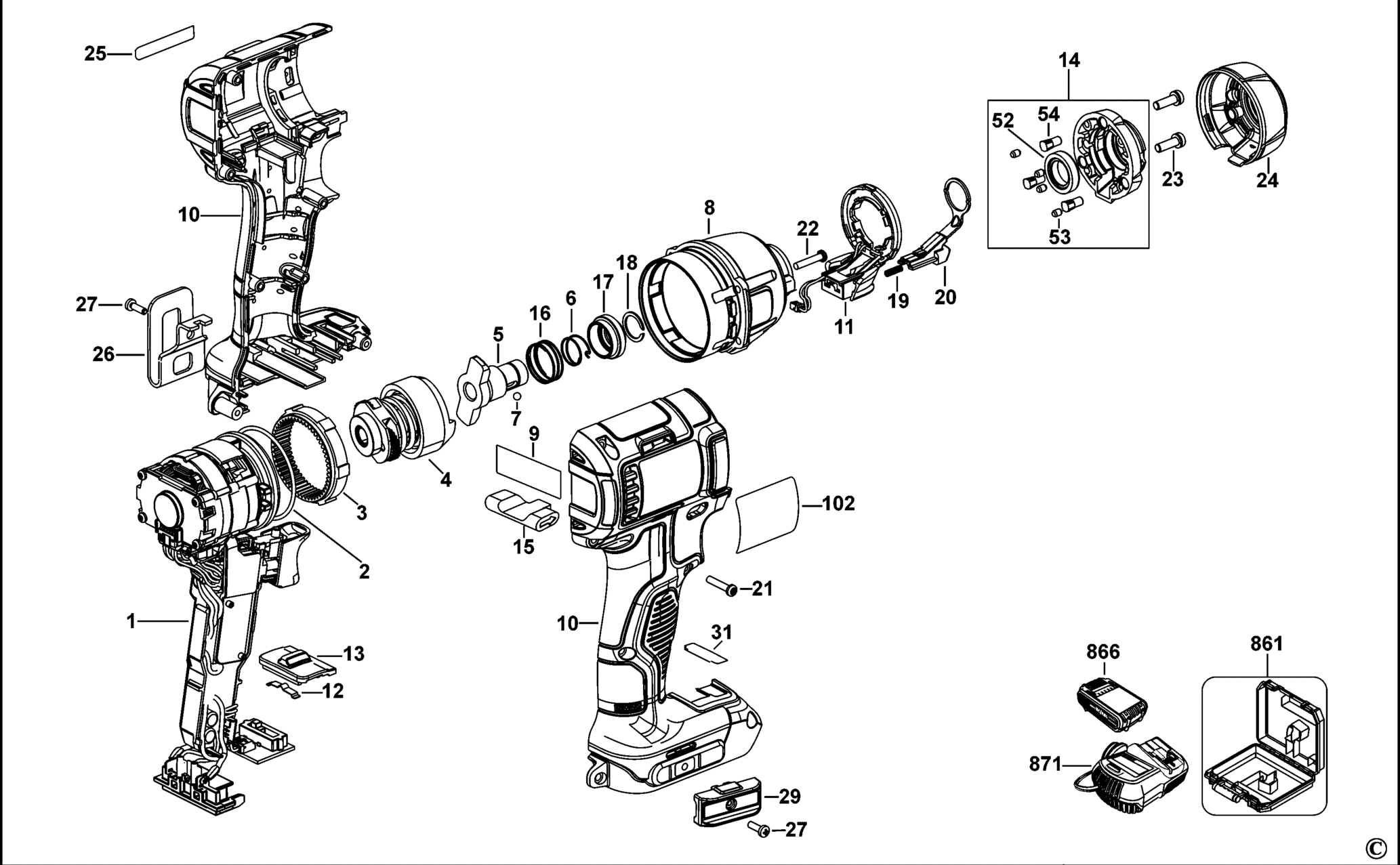 DeWalt DCF895-QW TYPE 11 SCHLAGSCHRAUBER